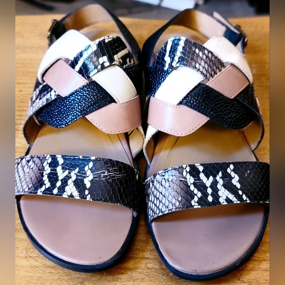 Vionic Citrine Kendra Leather Women's Slingback Sandals Sz 9 - Picture 3 of 14